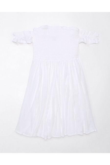 AE Smocked Off-The-Shoulder Mini Dress Women's Product Image