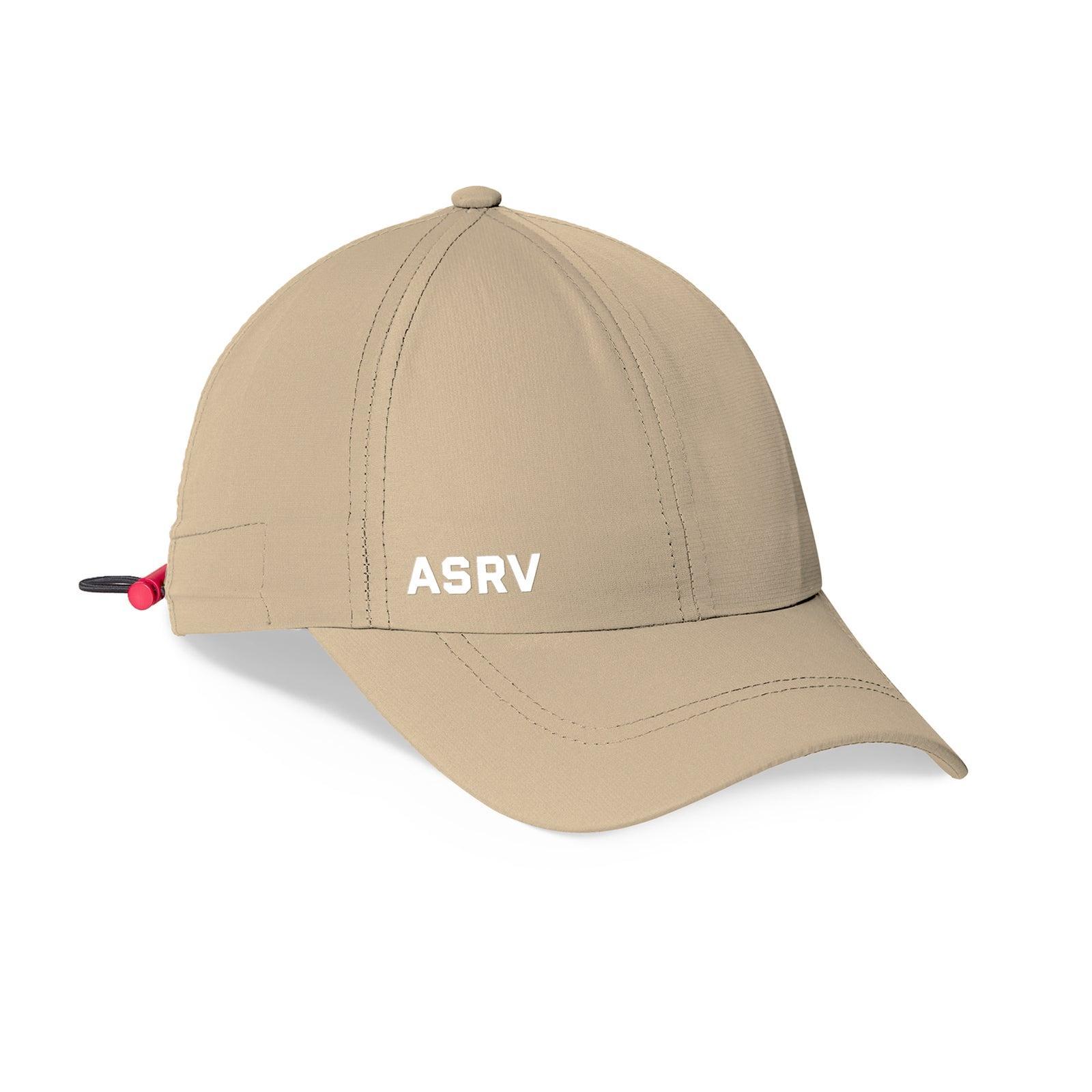 0821. Performance Cinch Hat - Khaki/White "ASRV" Product Image