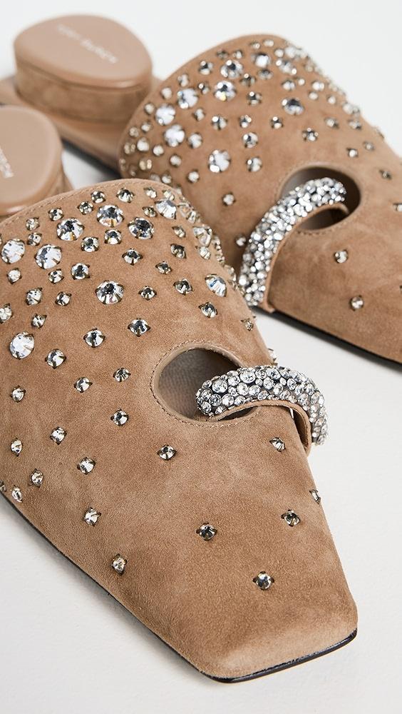 Tory Burch Pierced Crystal Mules | Shopbop Product Image