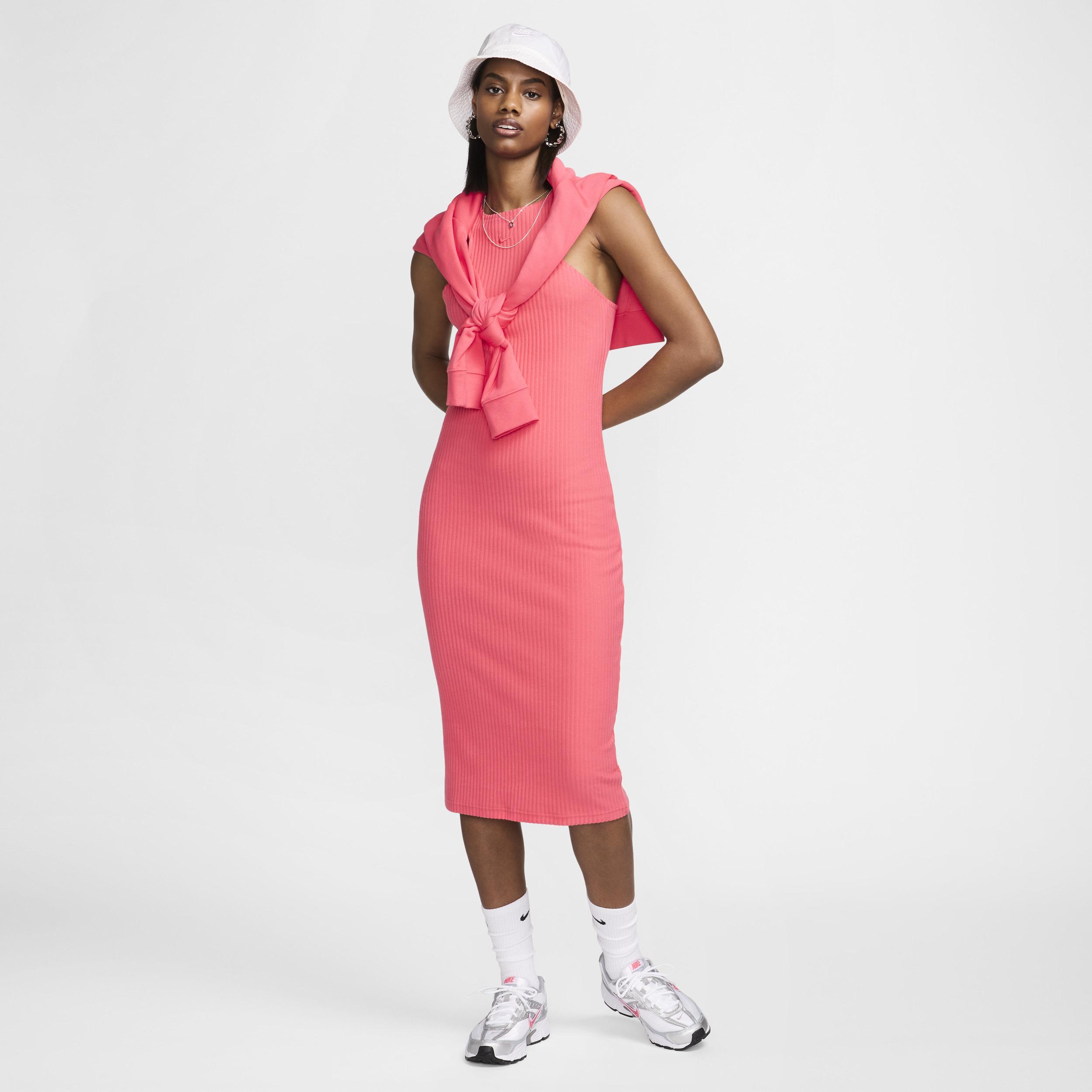 Women's Nike Sportswear Chill Rib Slim Sleeveless Midi Dress Product Image