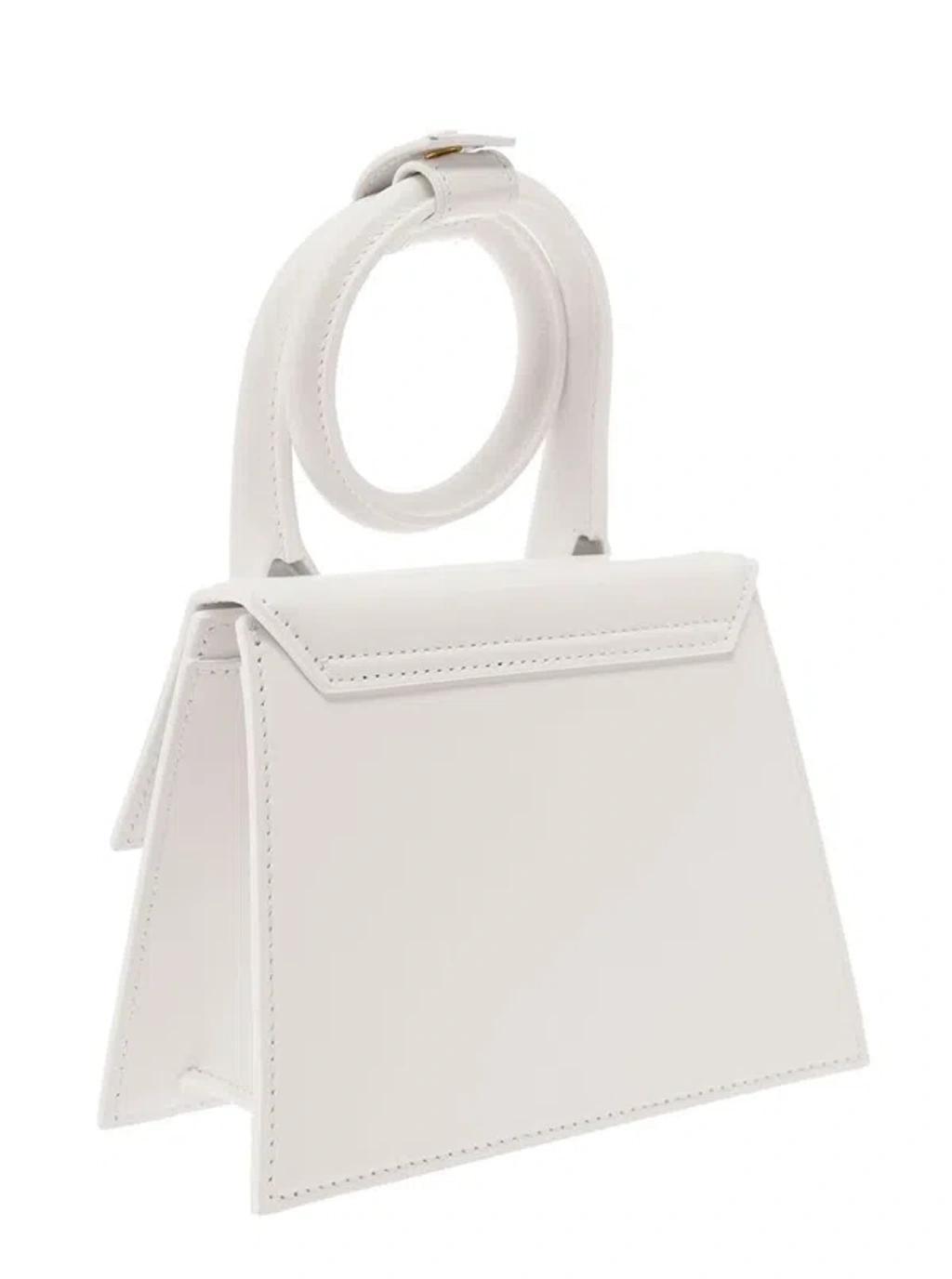 JACQUEMUS Le Chiquito Noeud Bag In White Product Image