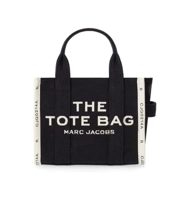 MARC JACOBS The Jacquard Mini Tote Bag In Black Product Image