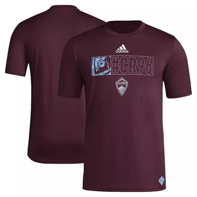 Mens adidas Burgundy Colorado Rapids 2024 Jersey Hook AEROREADY T-Shirt Product Image