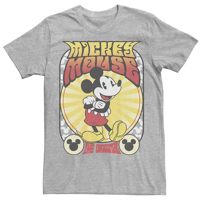 Disneys Mickey Classic Full Portrait Mickey Mouse Mens Tee Athletic Grey Product Image