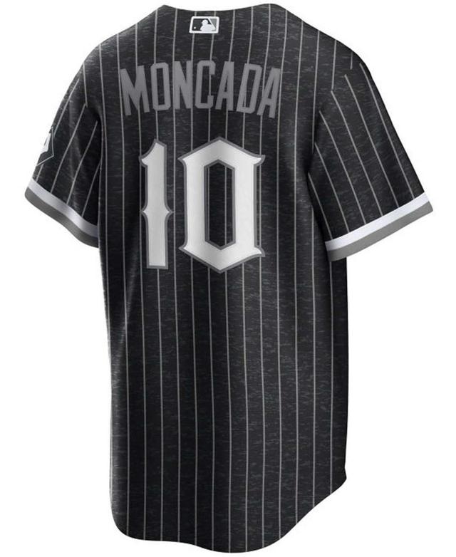 Nike Chicago White Sox Mens City Connect Replica Player Jersey - Yoan Moncada - Black Product Image