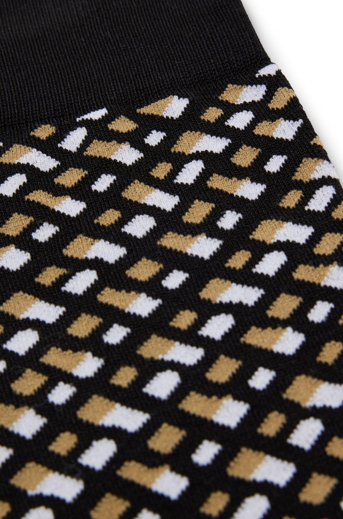 Monogram-motif socks in a mercerized cotton blend Product Image