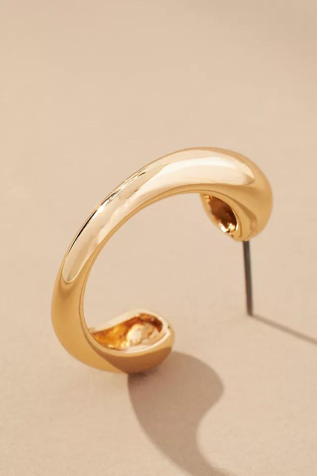 Bean End Hoop Earrings Product Image