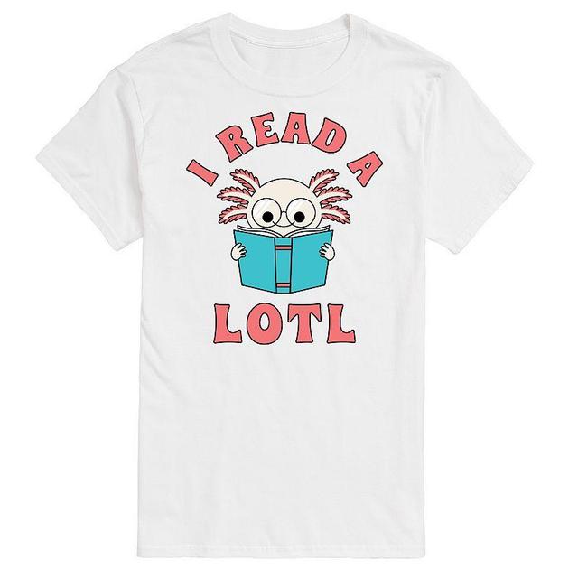 Big & Tall I Read A Lotl Axlotl Cartoon Graphic Tee, Mens Product Image