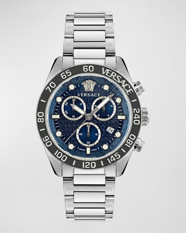 Versace Greca Dome Chronograph Bracelet Watch, 43mm Product Image