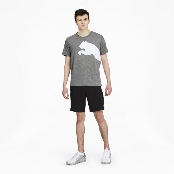 PUMA Oversized Logo Men's T-Shirt in Medium Grey Heather Product Image