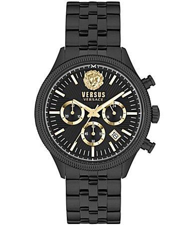 Versus Versace Mens Chronograph Colonne Ion Plated Stainless Steel Bracelet Watch 44mm Product Image