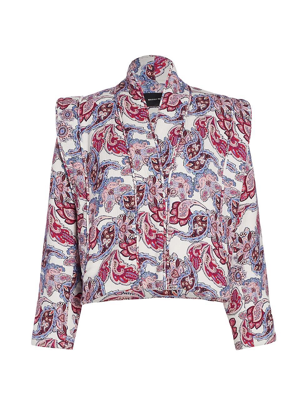 Womens Dina Paisley Cotton Jacket Product Image