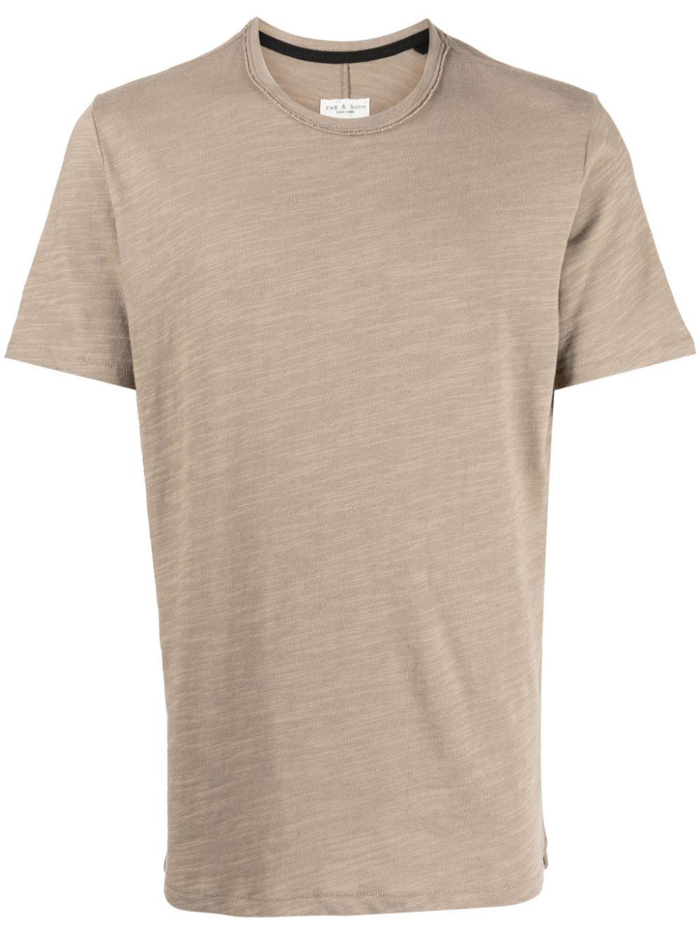 RAG & BONE Classic Flame Cotton T-shirt In Desert Product Image