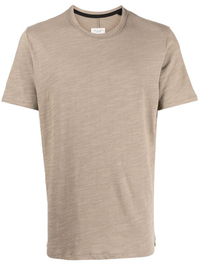 RAG & BONE Classic Flame Cotton T-shirt In Desert Product Image