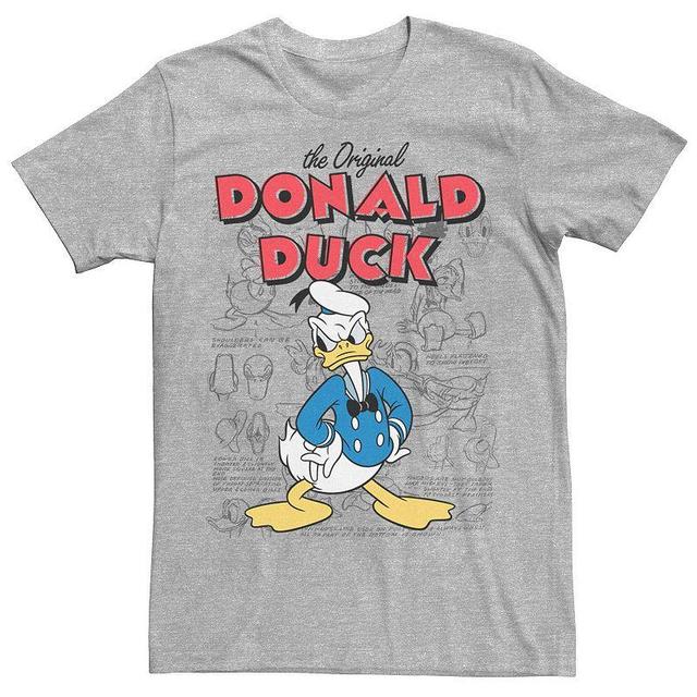 Disneys Donald Duck The Original Donald Duck Mens Tee Athletic Grey Product Image