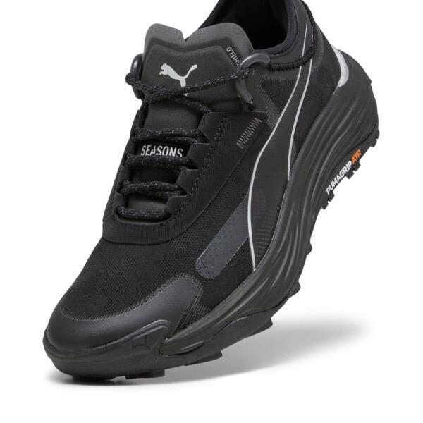 PUMA SEASONS Voyage NITROâ¢ 3 Women's Running Shoes in Black/Cool Dark Grey/Silver Product Image