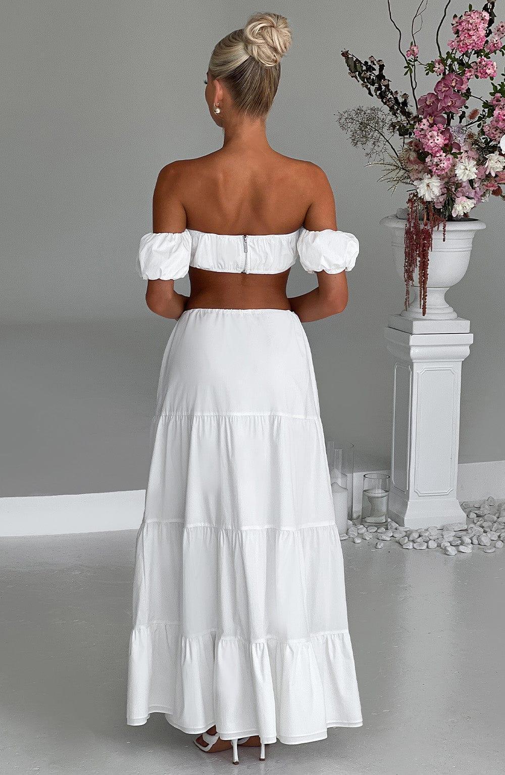 Carmen Maxi Skirt - Ivory Product Image