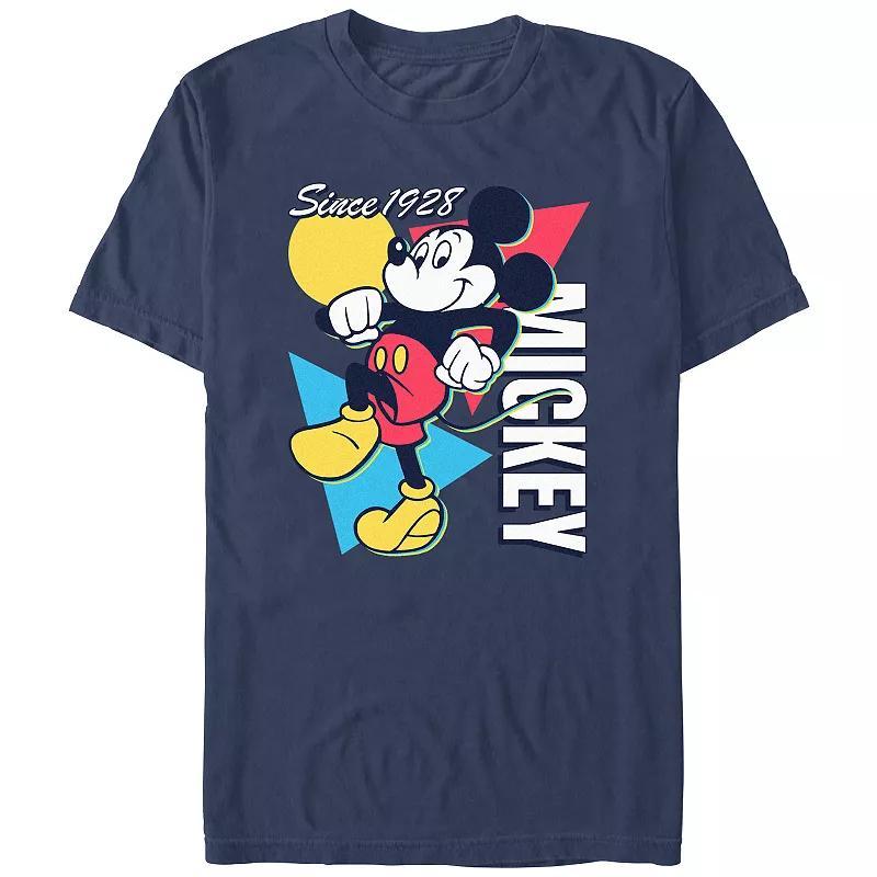 Mens Comfort Colors Disneys Mickey Mouse Since 1928 Poster Graphic Tee Blue Product Image