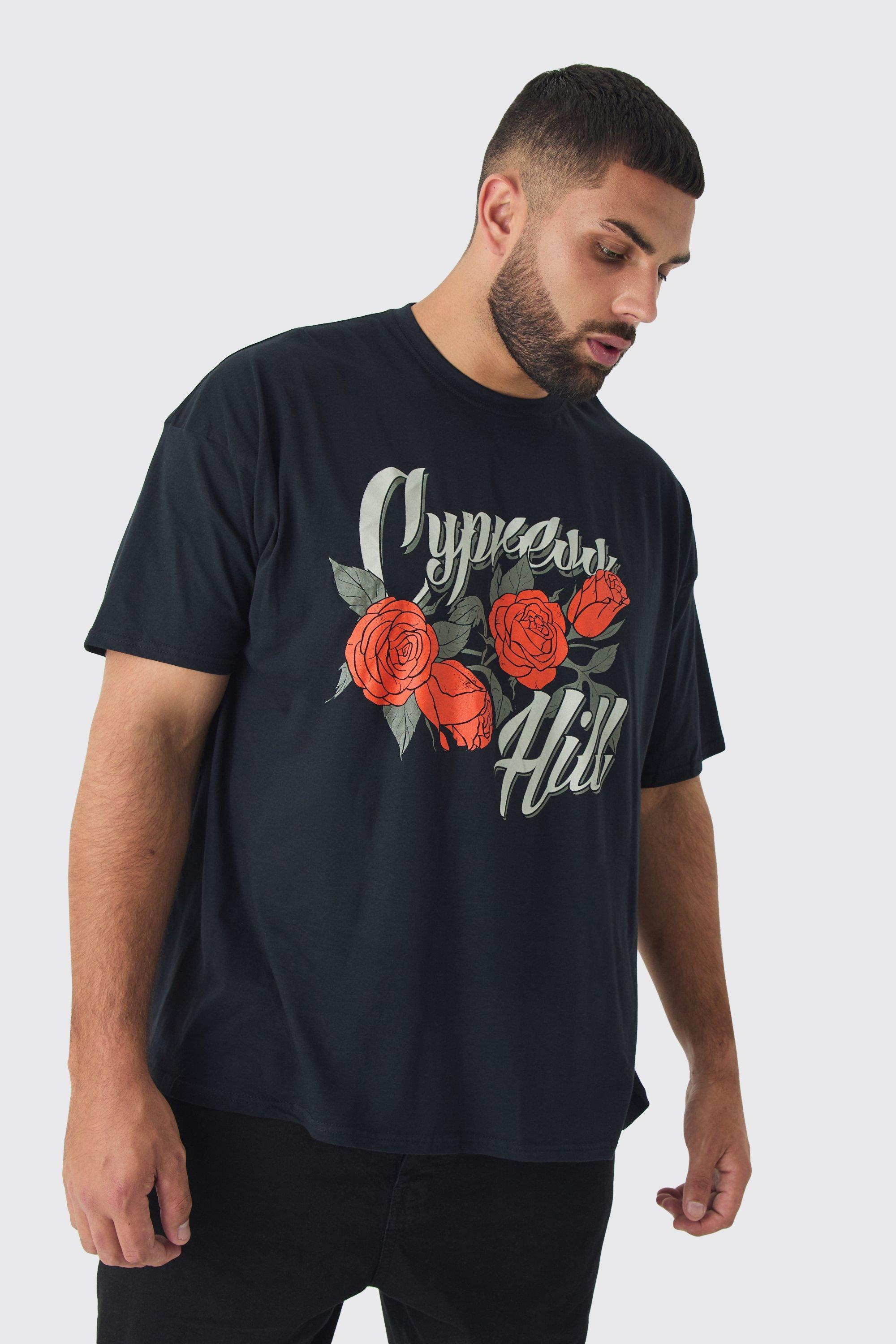 Plus Cypress Hill License Print T-shirt | boohooMAN USA Product Image