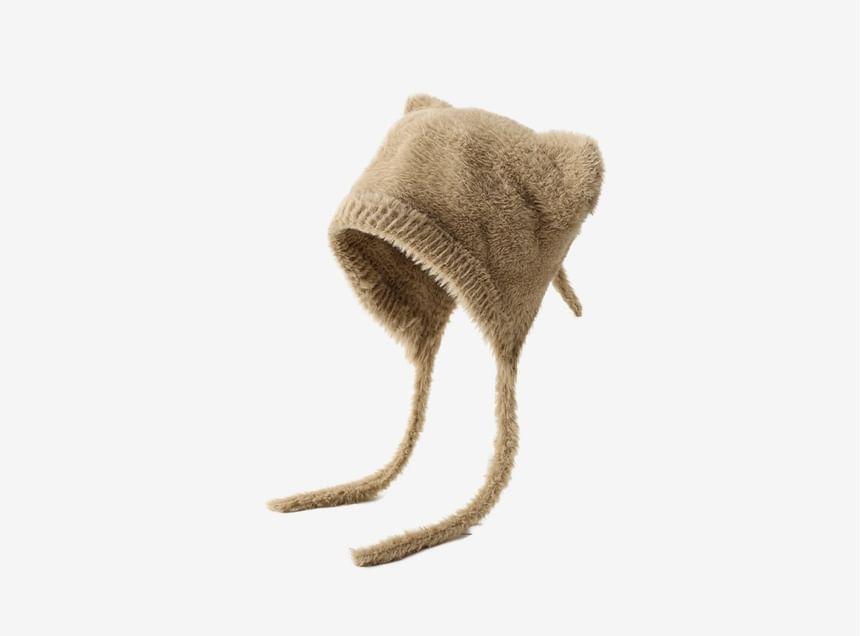 Bear Ear Knit Hat Product Image