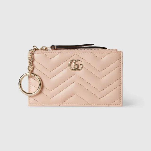 GUCCI Gg Marmont Zip Key Case In Neutral Product Image