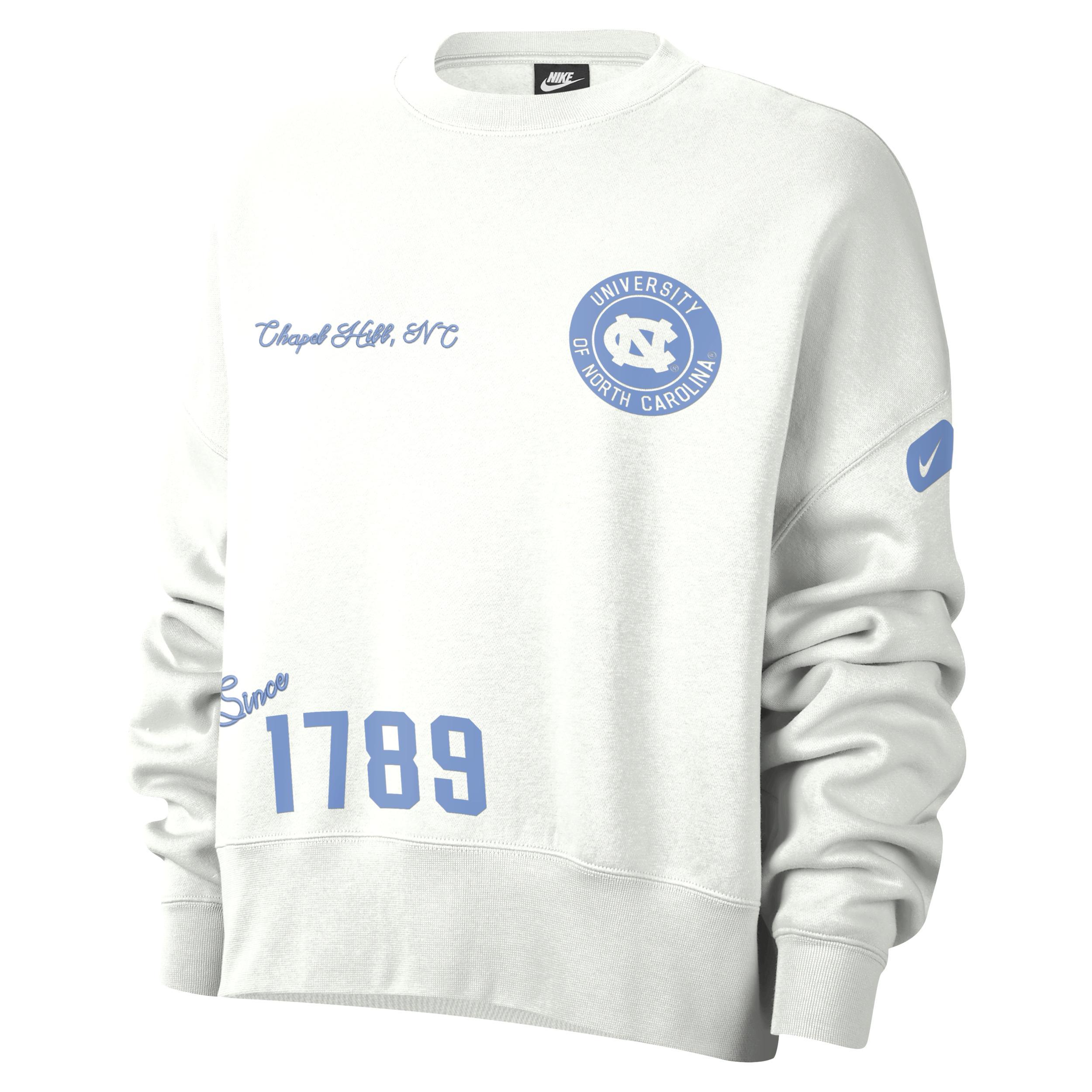 UNC Nike Women's College Crew-Neck Sweatshirt Product Image