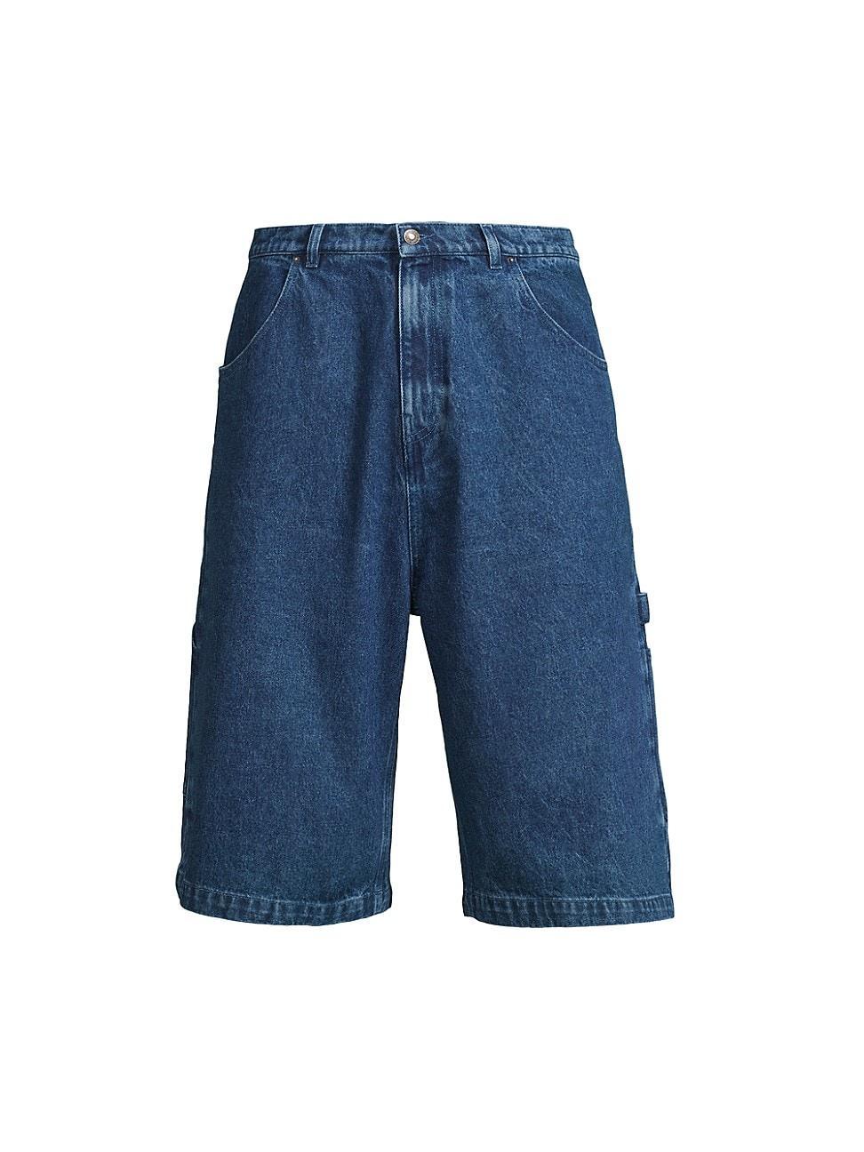 Mens Perennial Logo Denim Shorts Product Image