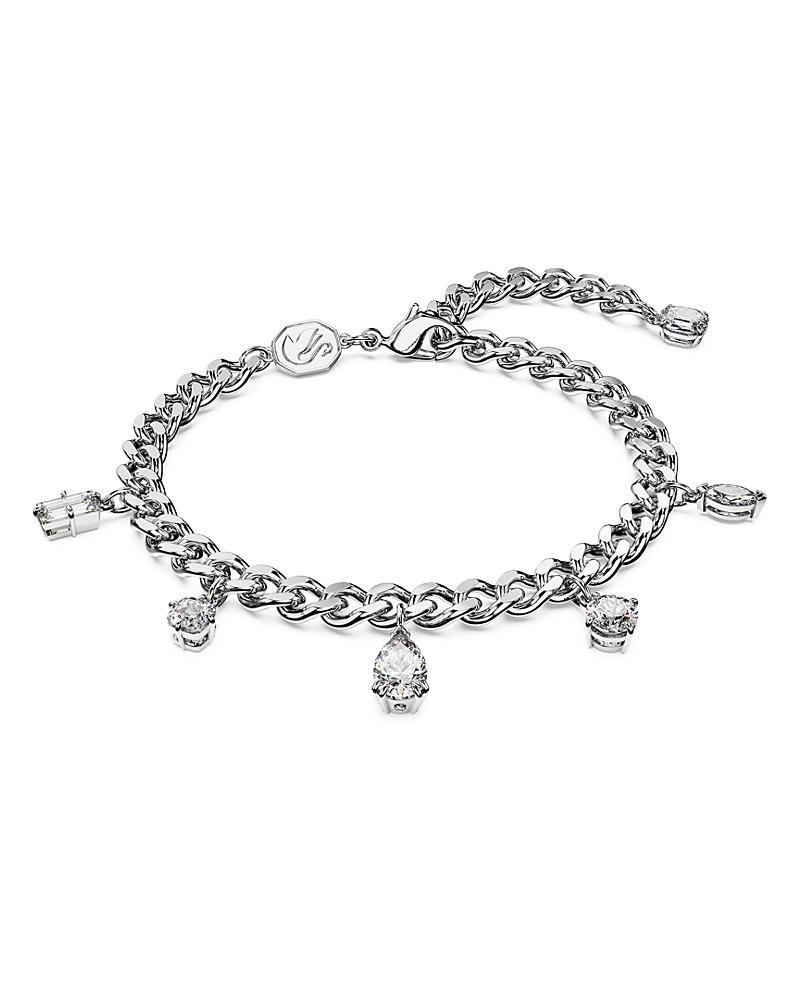 Womens Dextera Rhodium-Plated & Crystal Convertible Mixed Cuts Bracelet & Anklet Product Image