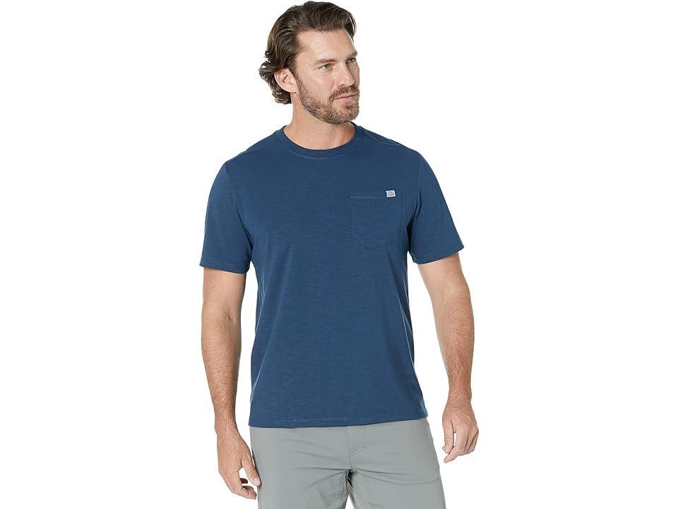 L.L.Bean Explorer Slub Tee Short Sleeve (Nautical Navy) Men's Clothing Product Image