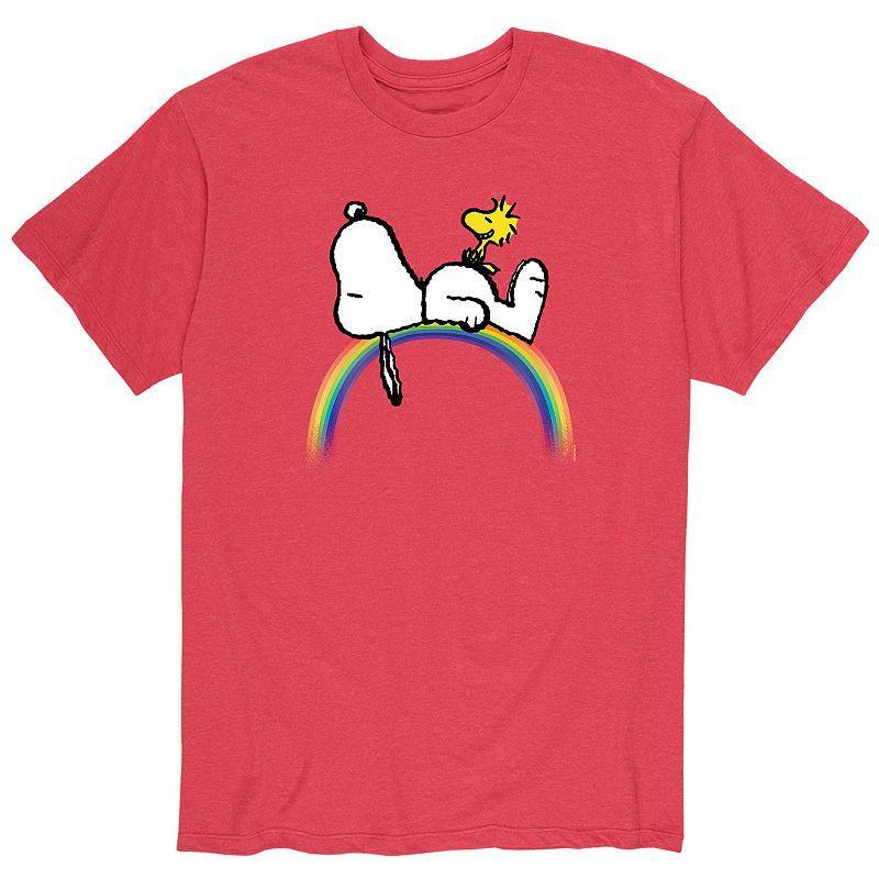 Mens Peanuts Snoopy Rainbow Tee Product Image