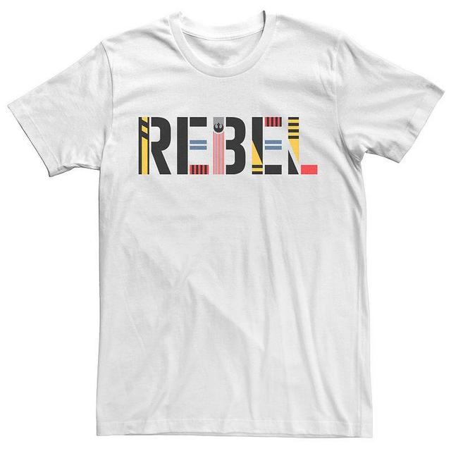 Star Wars Mens Episode Ix Rise of Skywalker Rebel Logo Text T-shirt Product Image