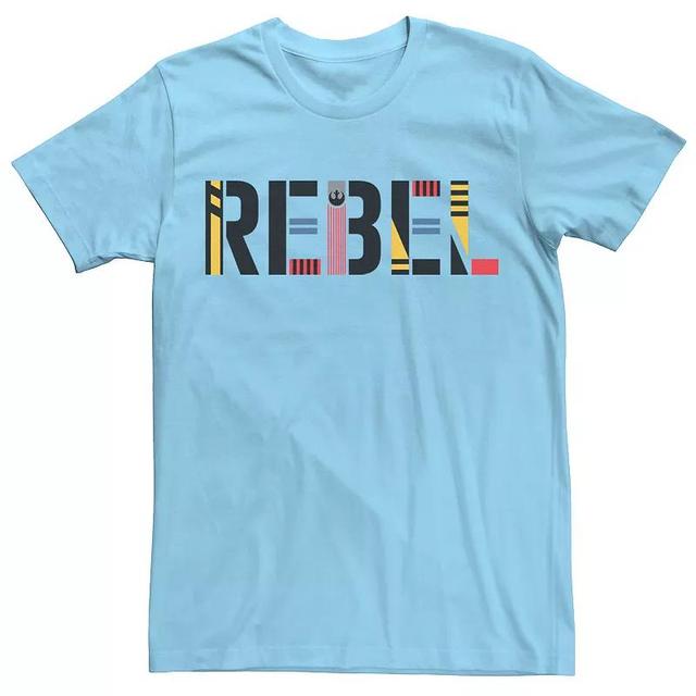 Star Wars Mens Episode Ix Rise of Skywalker Rebel Logo Text T-shirt Product Image