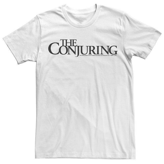 Mens The Conjuring Simple Text Logo Tee White Product Image