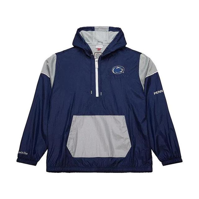 Mens Mitchell & Ness Penn State Nittany Lions Team 3.0 Anorak Half-Zip Hoodie Blue Product Image