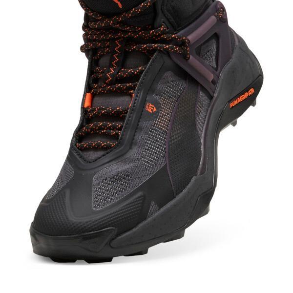 PUMA SEASONS Explore NITROâ¢ Mid GORE-TEXÂ® Women's Hiking Shoes in Black/Midnight Plum/Flame Flicker Product Image