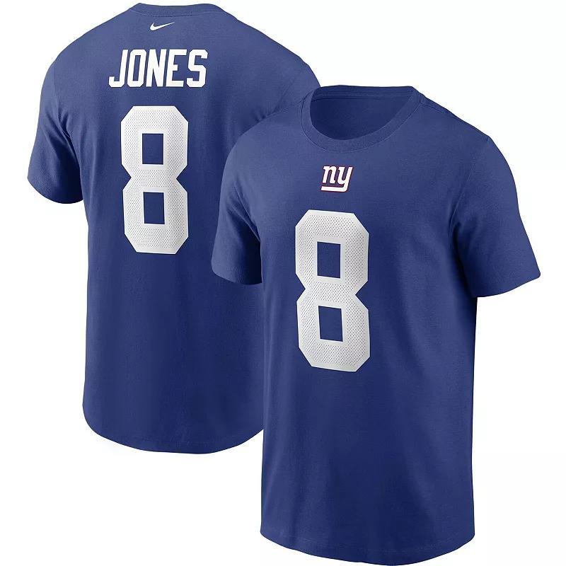 Mens Nike Daniel Jones Royal New York Giants Name & Number T-Shirt Product Image