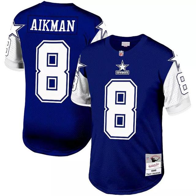 Mens Mitchell & Ness Troy Aikman Dallas Cowboys Legacy Replica Jersey Blue Product Image