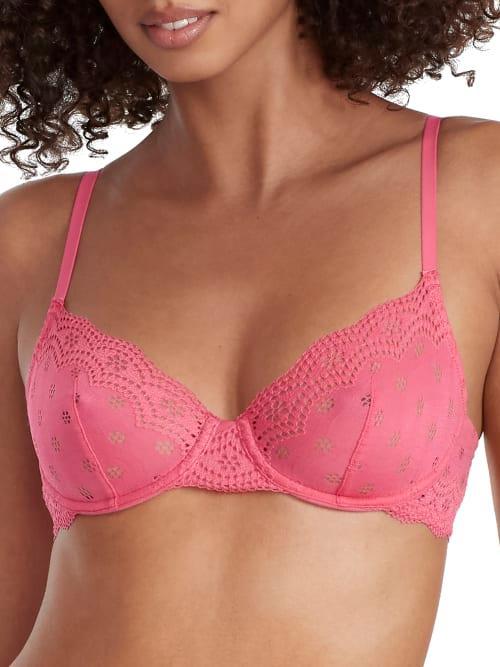 Skarlett Blue Smitten Underwire Eyelet Lace Demi Bra Product Image