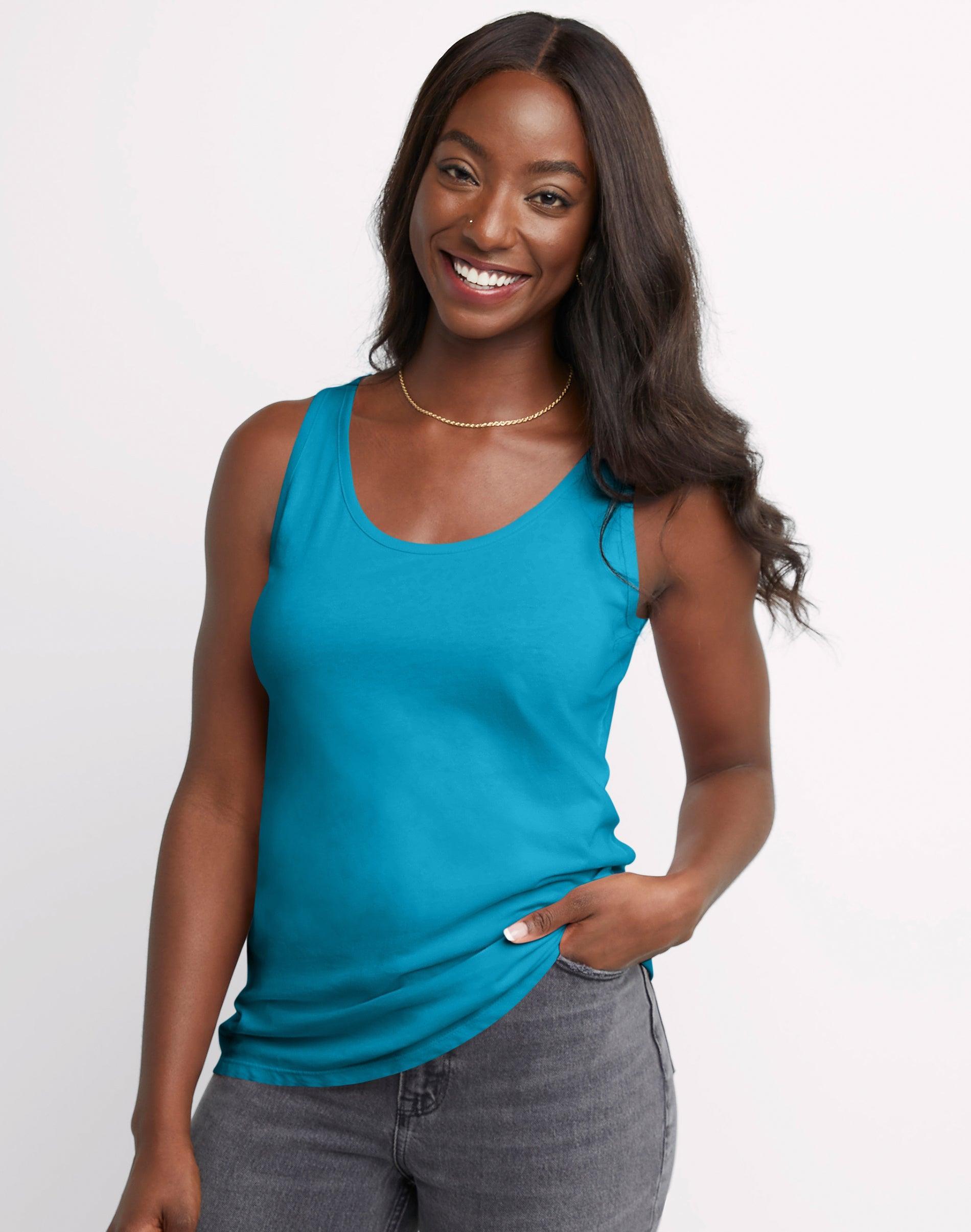 Womens Hanes Basic Essential Tank Top Product Image