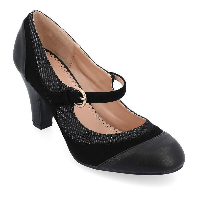 Journee Collection Siri Womens Mary Jane Pumps Black product image