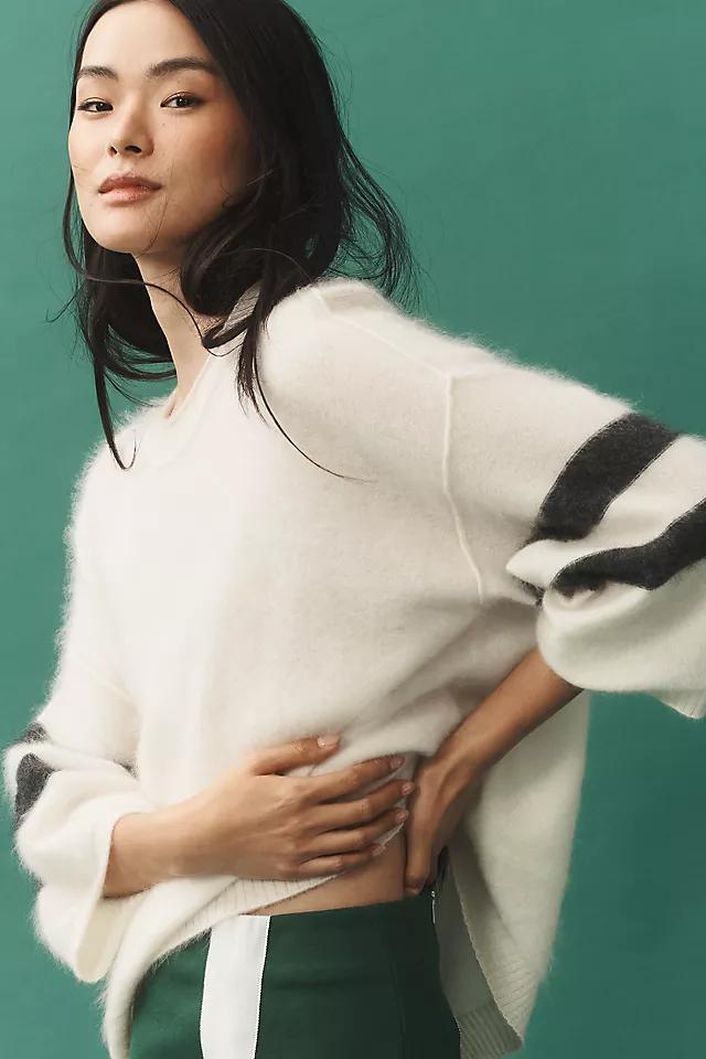 Pilcro Brushed Cashmere Boxy Cropped Sweater Product Image