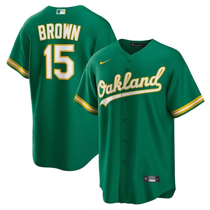 Mens Nike Seth Brown Kelly Oakland Athletics Alternate Replica Jersey Product Image