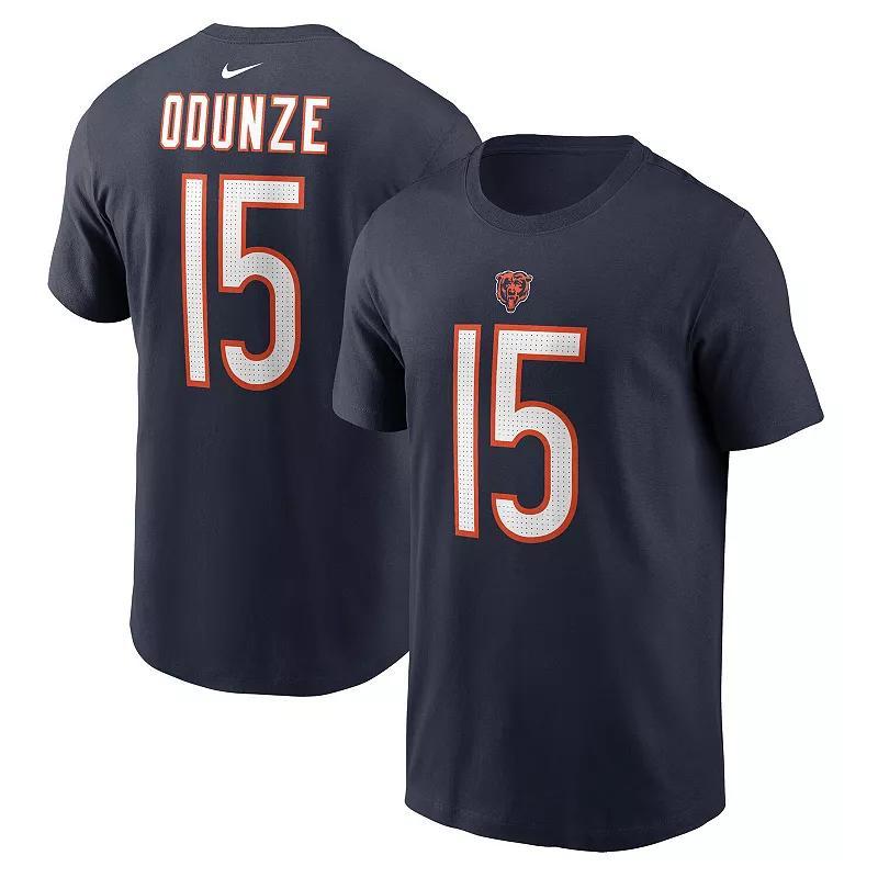 Nike Mens Rome Odunze Navy Chicago Bears 2024 Nfl Draft First Round Pick Name Number T-Shirt Product Image