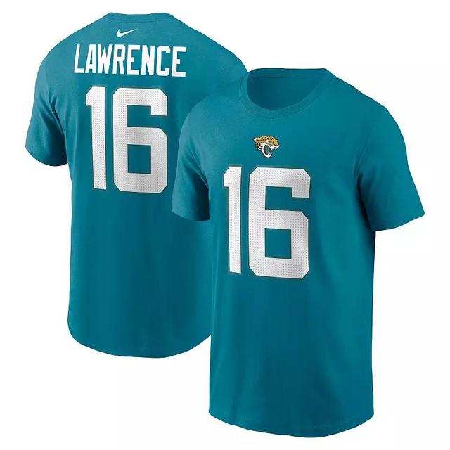 Mens Nike Trevor Lawrence Teal Jacksonville Jaguars Player Name & Number T-Shirt Product Image