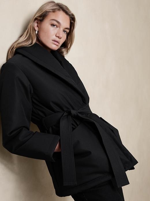 Shawl-Collar Belted Jacket product image