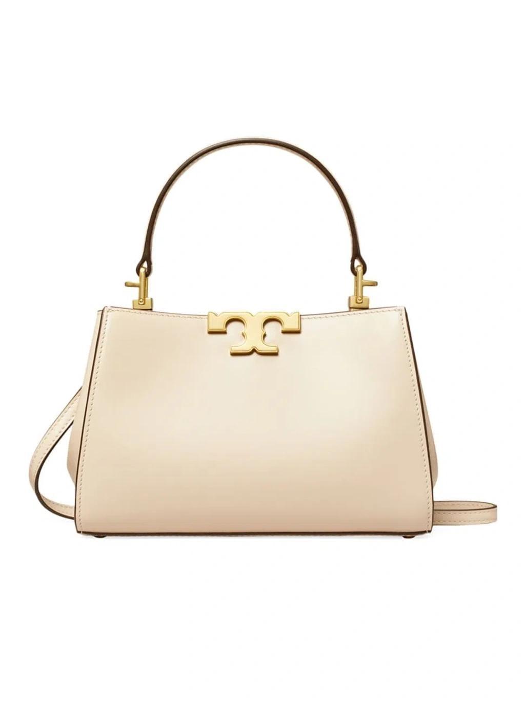 Mini Eleanor Leather Tote Bag In New Cream Product Image