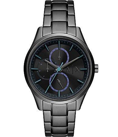 Armani Exchange Mens Dante Multifunction Gunmetal Tone Stainless Steel Bracelet Watch Product Image