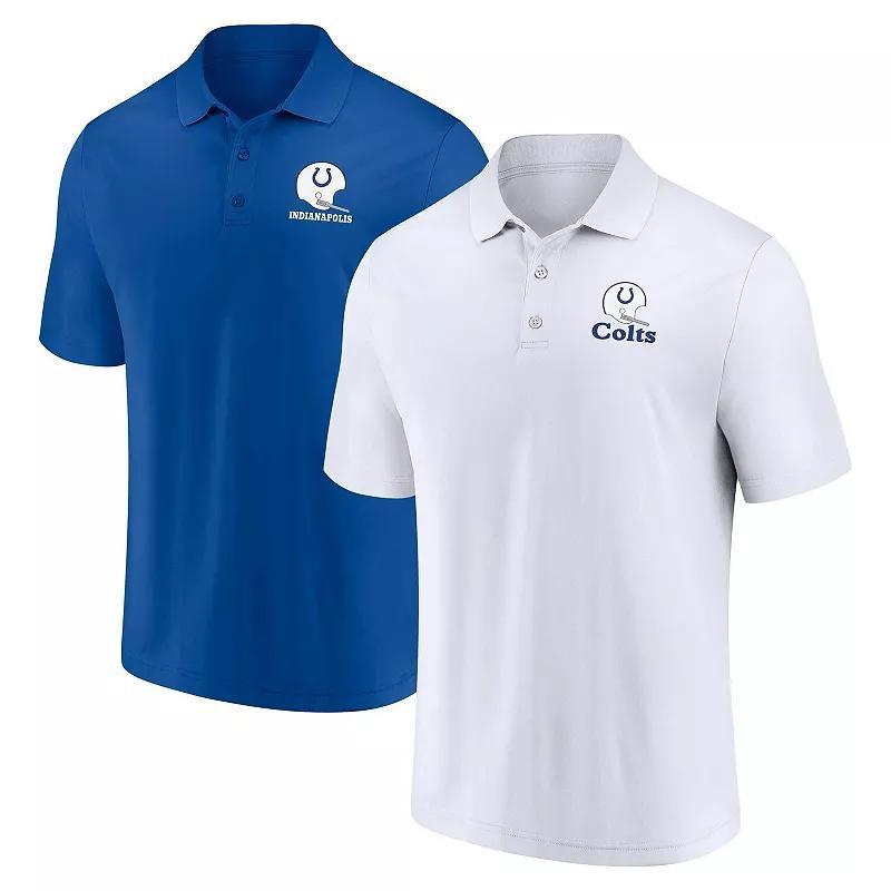 Fanatics Mens Indianapolis Colts Lockup Two-Pack Polo Shirt Set - Royal Product Image