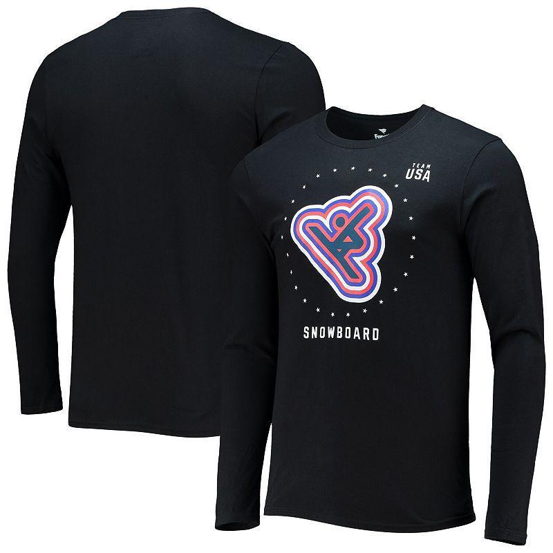 Mens Fanatics Branded Black Team USA Snowboarding Long Sleeve T-Shirt Product Image