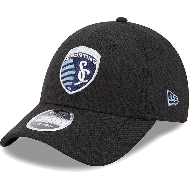 Mens New Era Sporting Kansas City Basic 9FORTY Mesh Snapback Hat Product Image